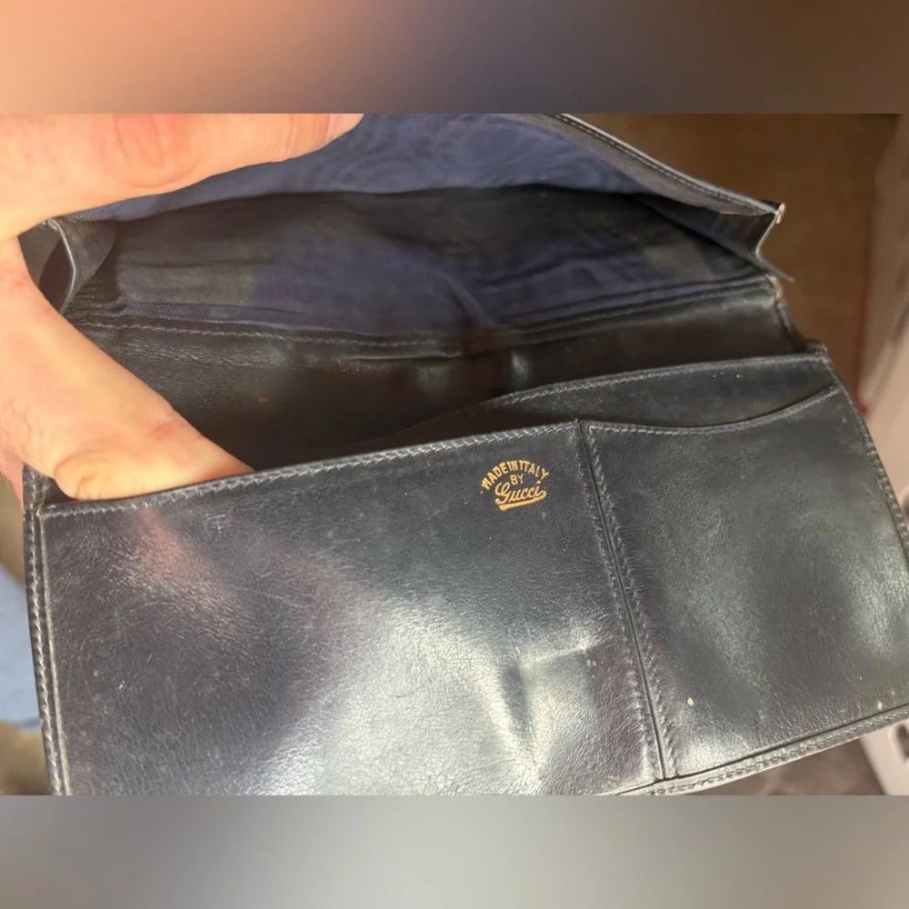 Gucci Beige GG Canvas Wallet with Red and Navy Web Stripe - Picture 9 of 9